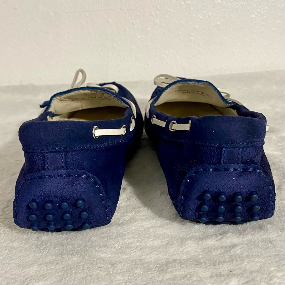 Cole Haan Grant Navy Blue Suede Driving Moccasin Loafers Women’s Size 7.5B - Picture 5 of 9